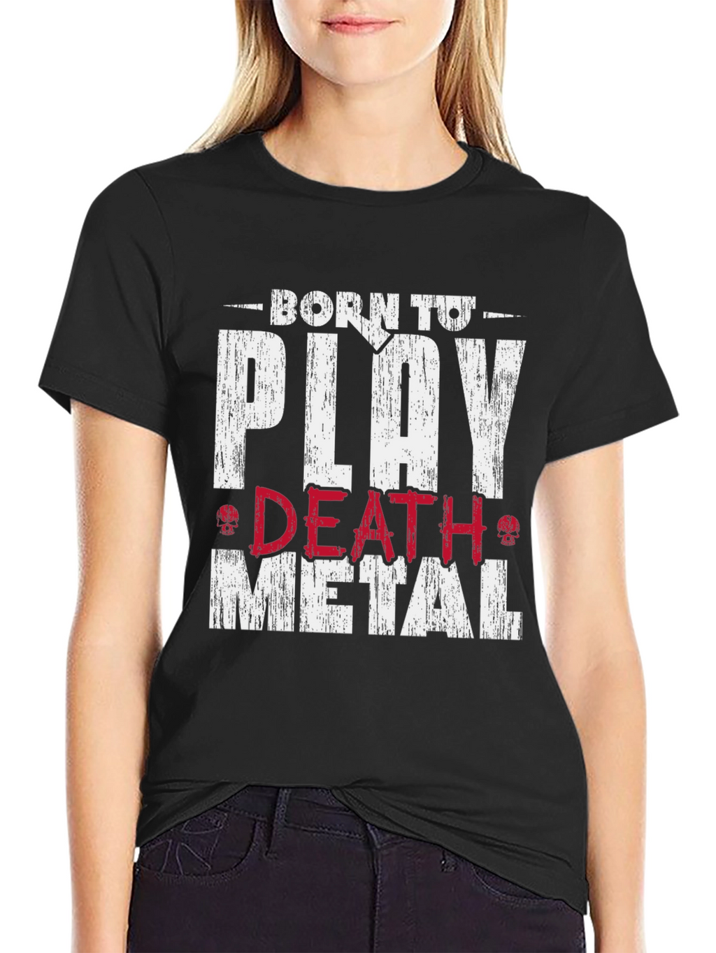 Born to Play Death Metal Graphic T-Shirt