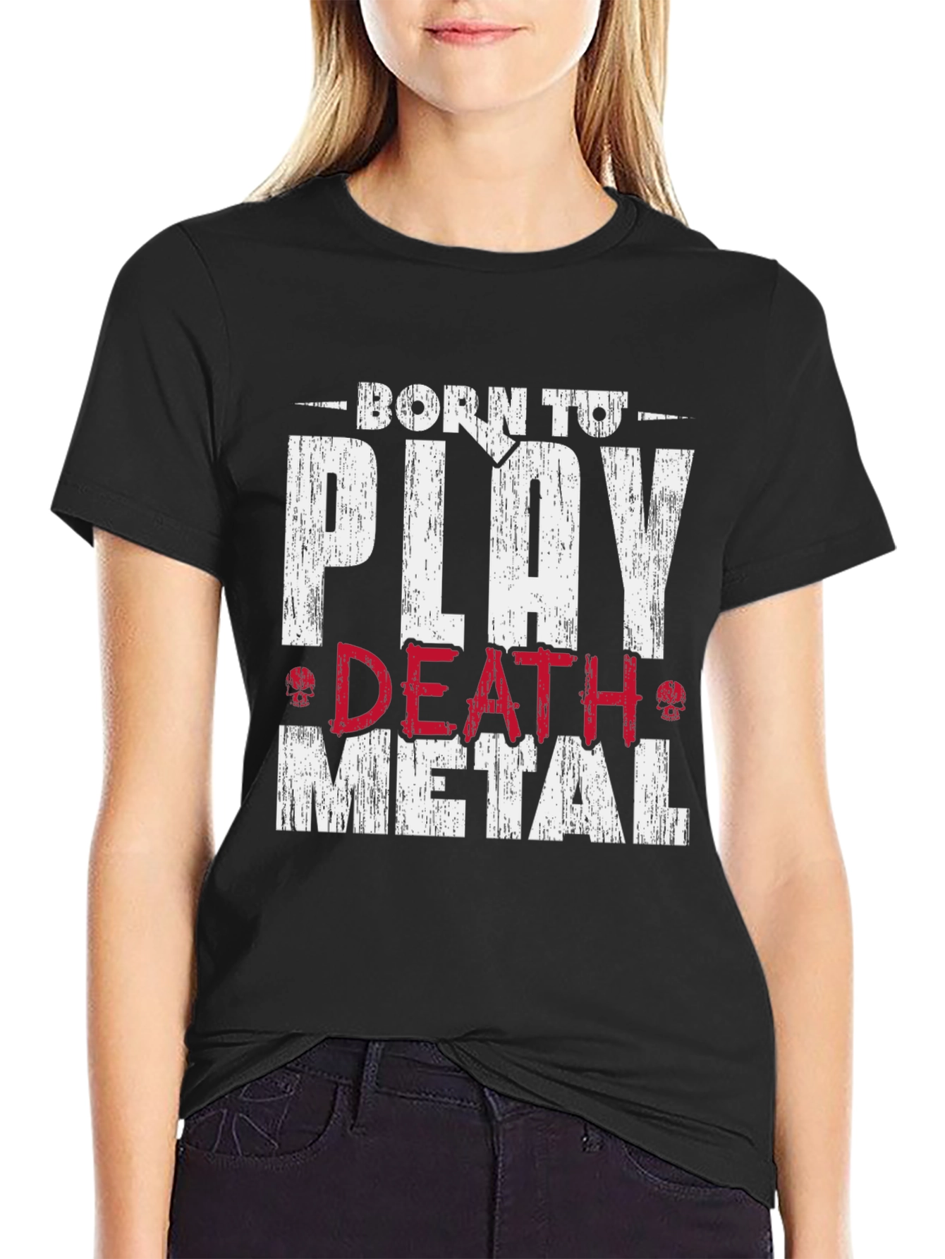 Born to Play Death Metal Graphic T-Shirt