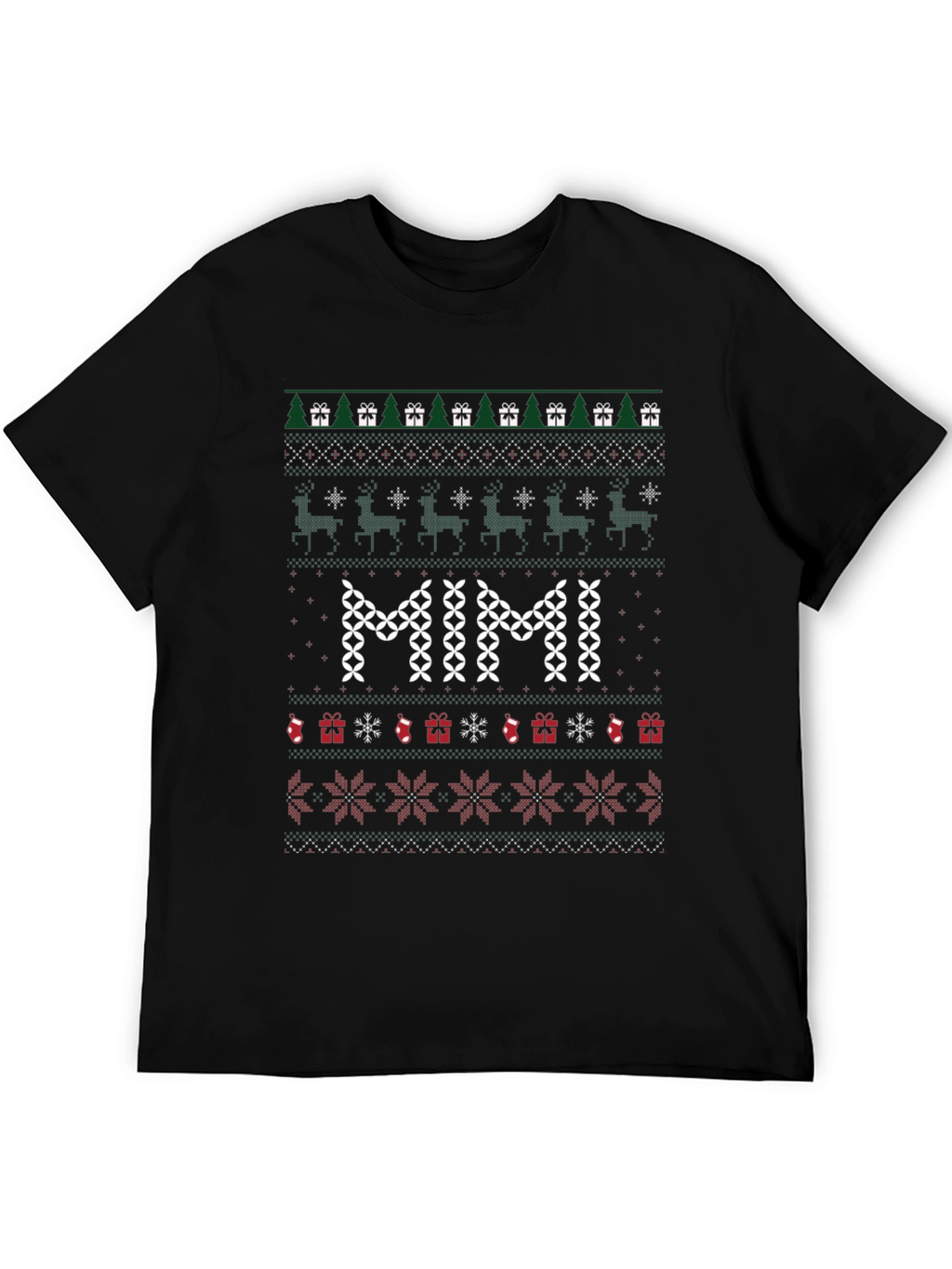 MIMI Christmas Ugly Sweater Style T-Shirt