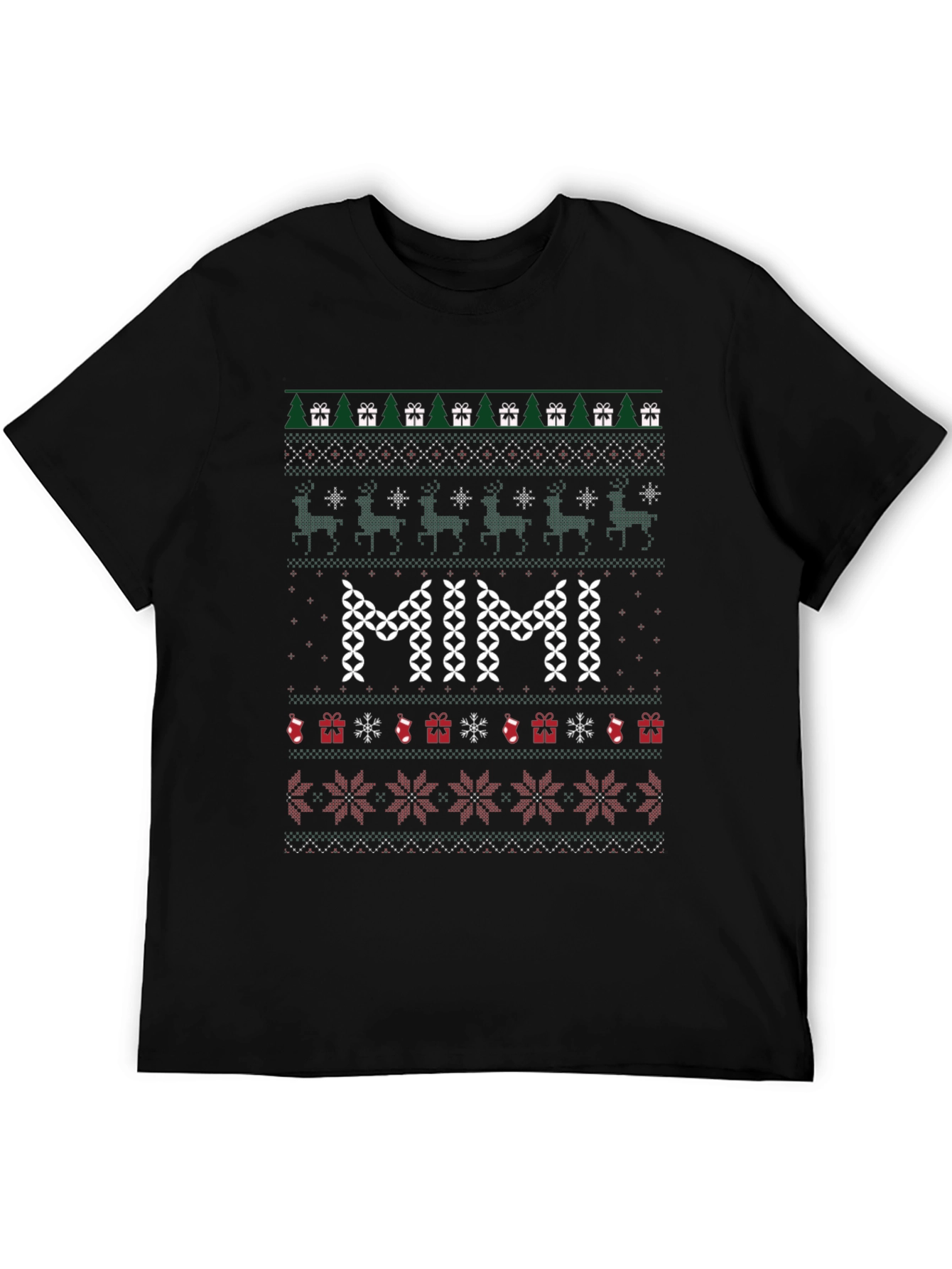 MIMI Christmas Ugly Sweater Style T-Shirt