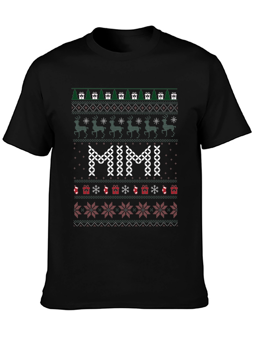 MIMI Christmas Ugly Sweater Style T-Shirt