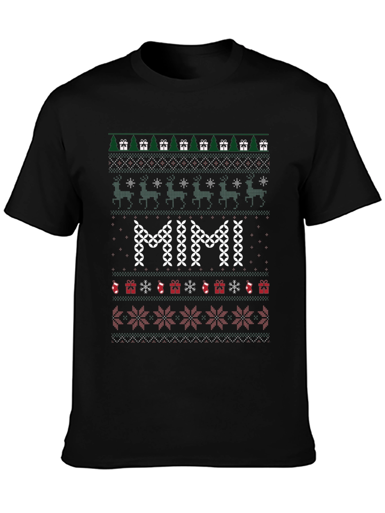 MIMI Christmas Ugly Sweater Style T-Shirt