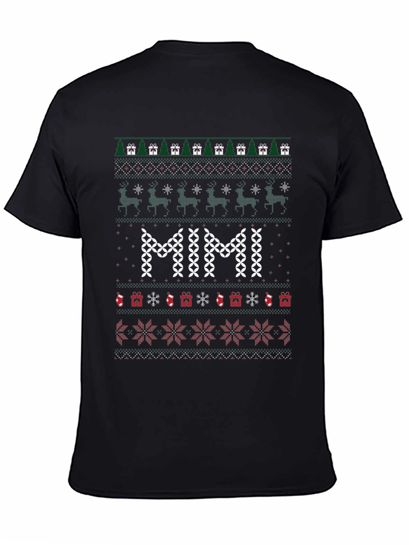 MIMI Christmas Ugly Sweater Style T-Shirt