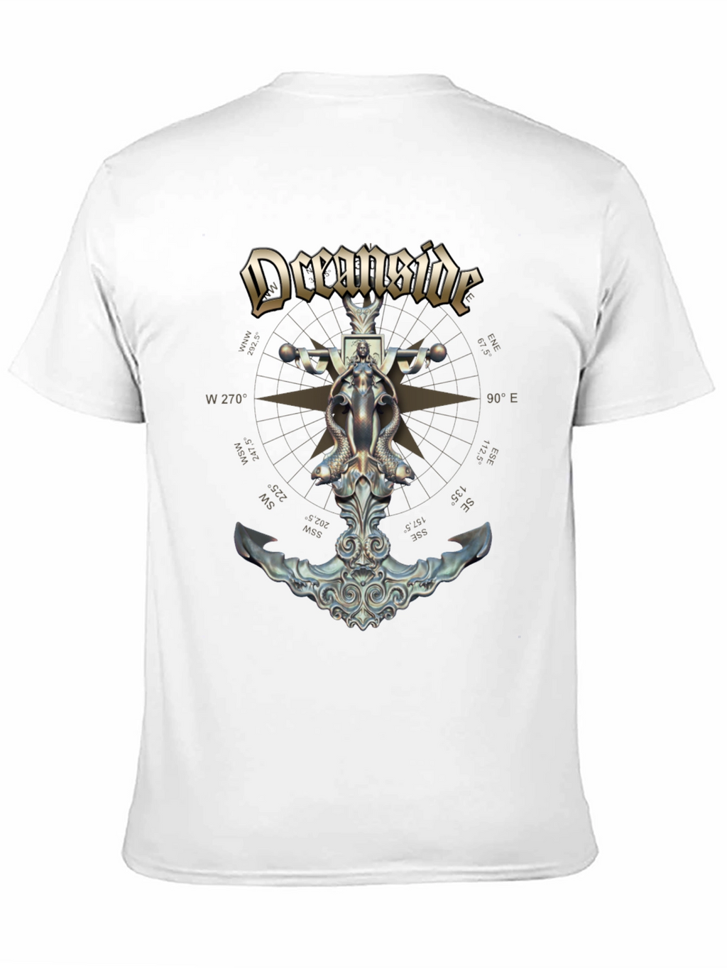 Oceanside Anchor Compass Graphic T-Shirt