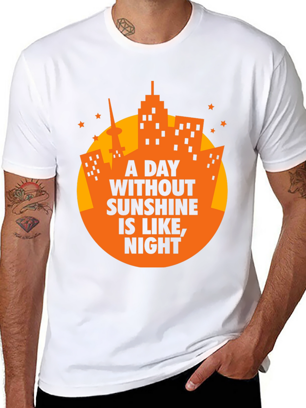 Sunshine Humor Graphic Tee - Mens Black T-Shirt