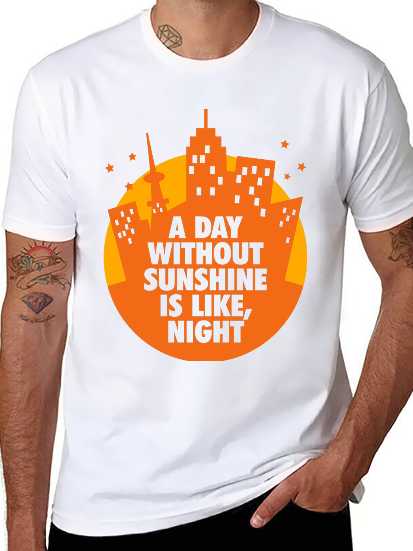 Sunshine Humor Graphic Tee - Mens Black T-Shirt