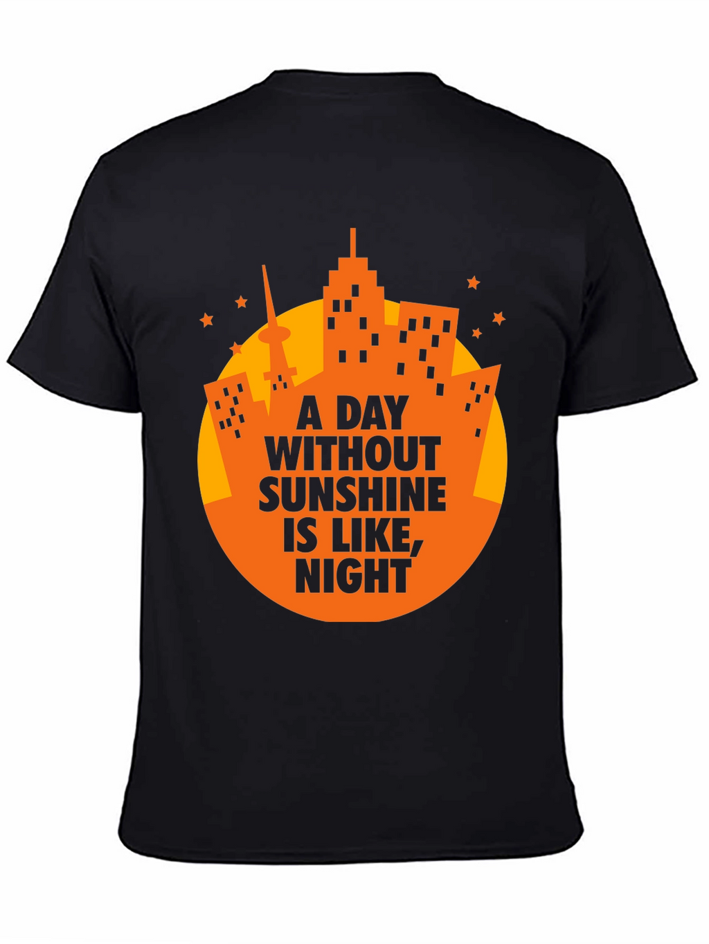 Sunshine Humor Graphic Tee - Mens Black T-Shirt