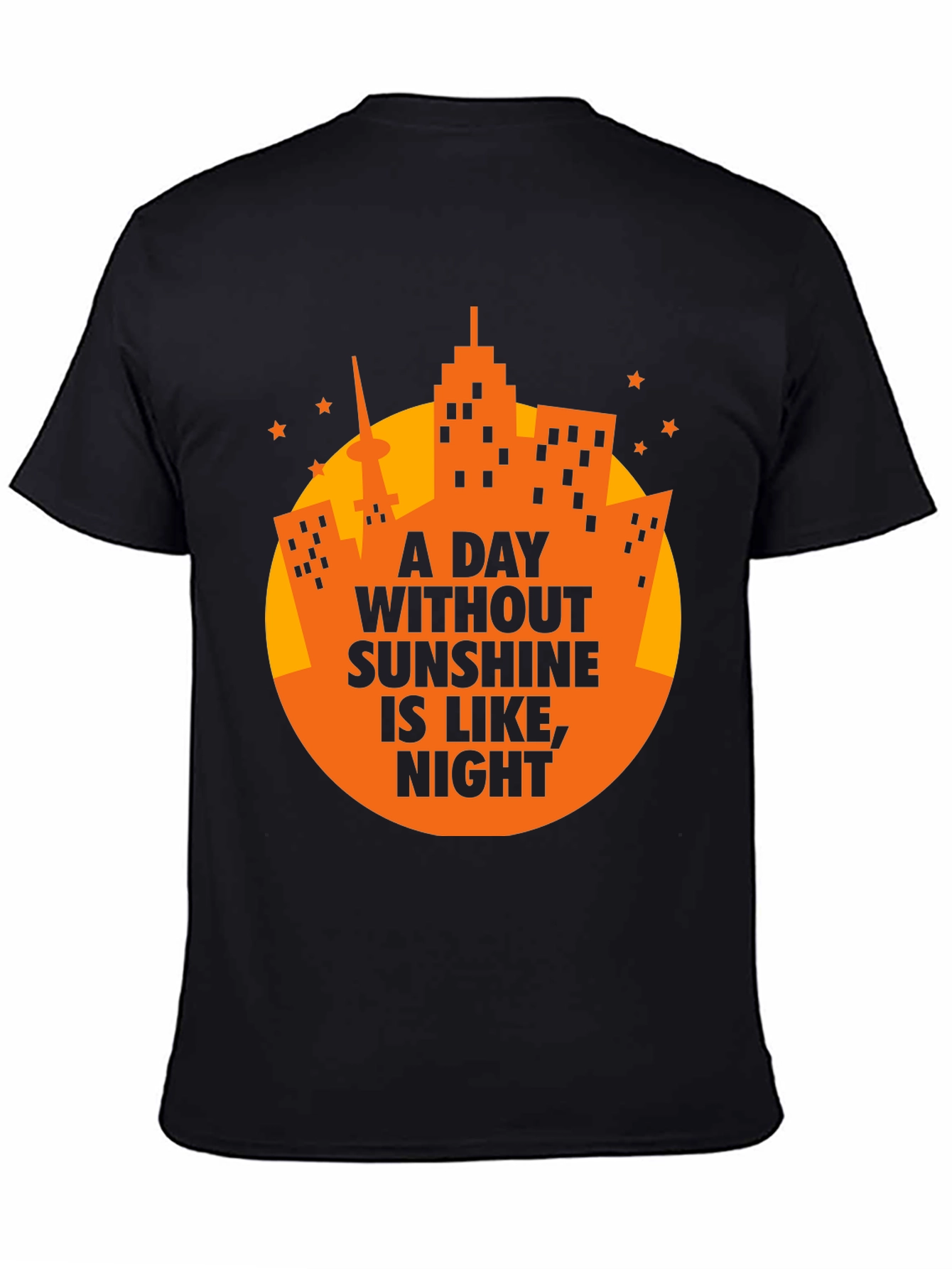 Sunshine Humor Graphic Tee - Mens Black T-Shirt