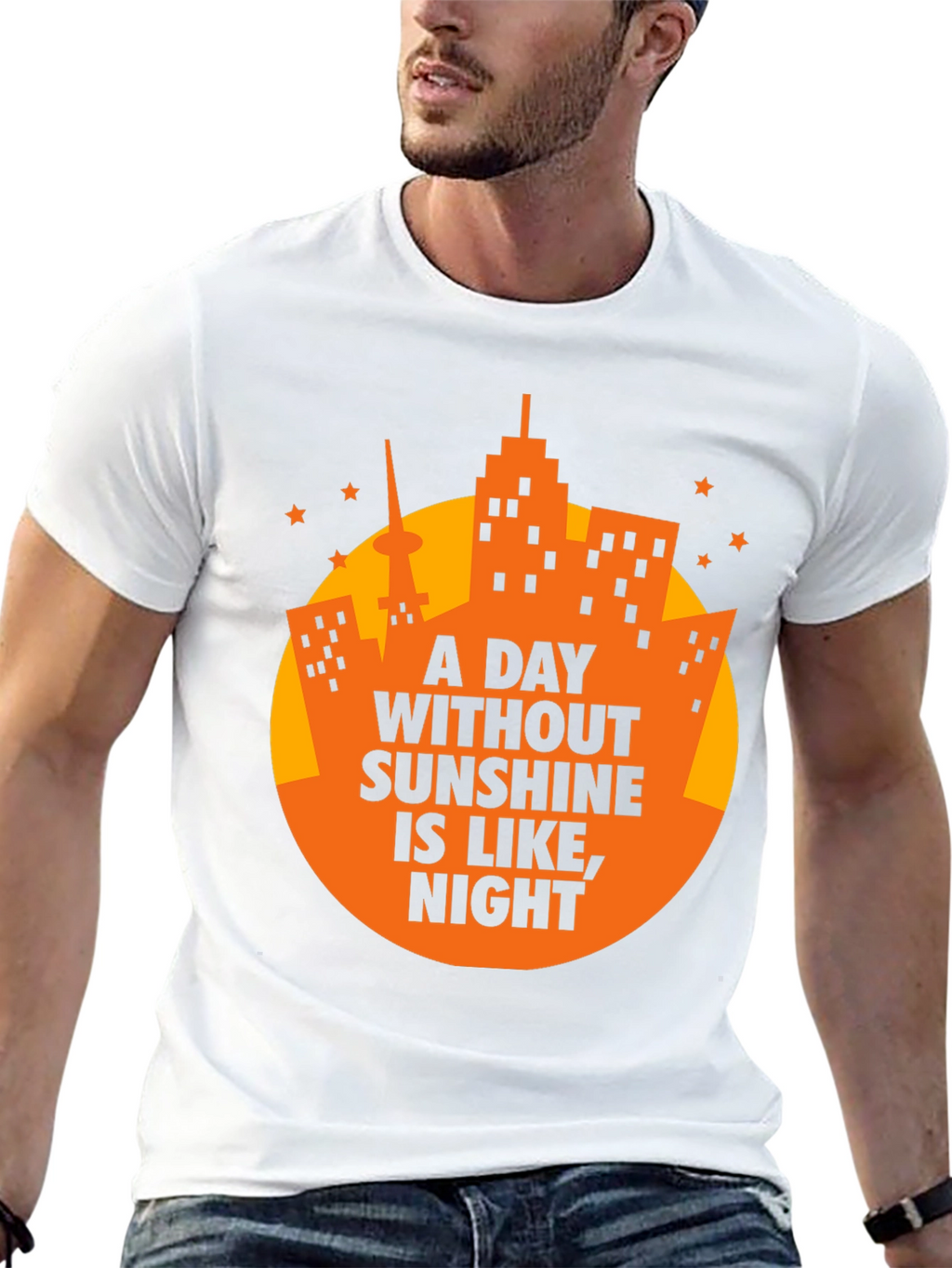 Sunshine Humor Graphic Tee - Mens Black T-Shirt