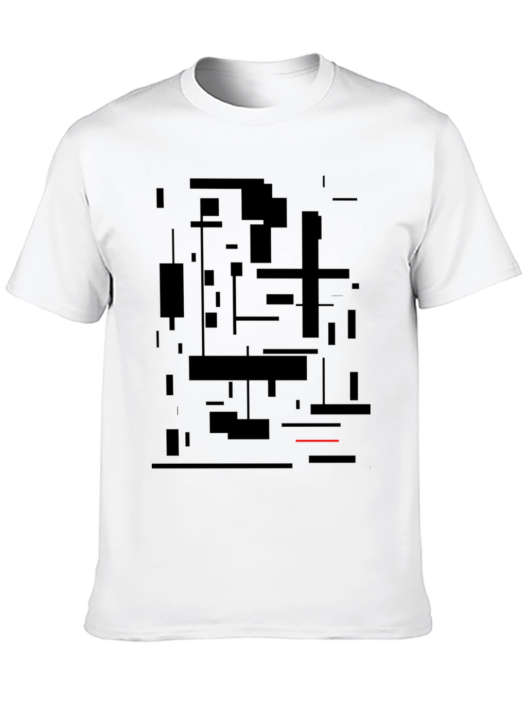 Modern Abstract Art Black Graphic Tee