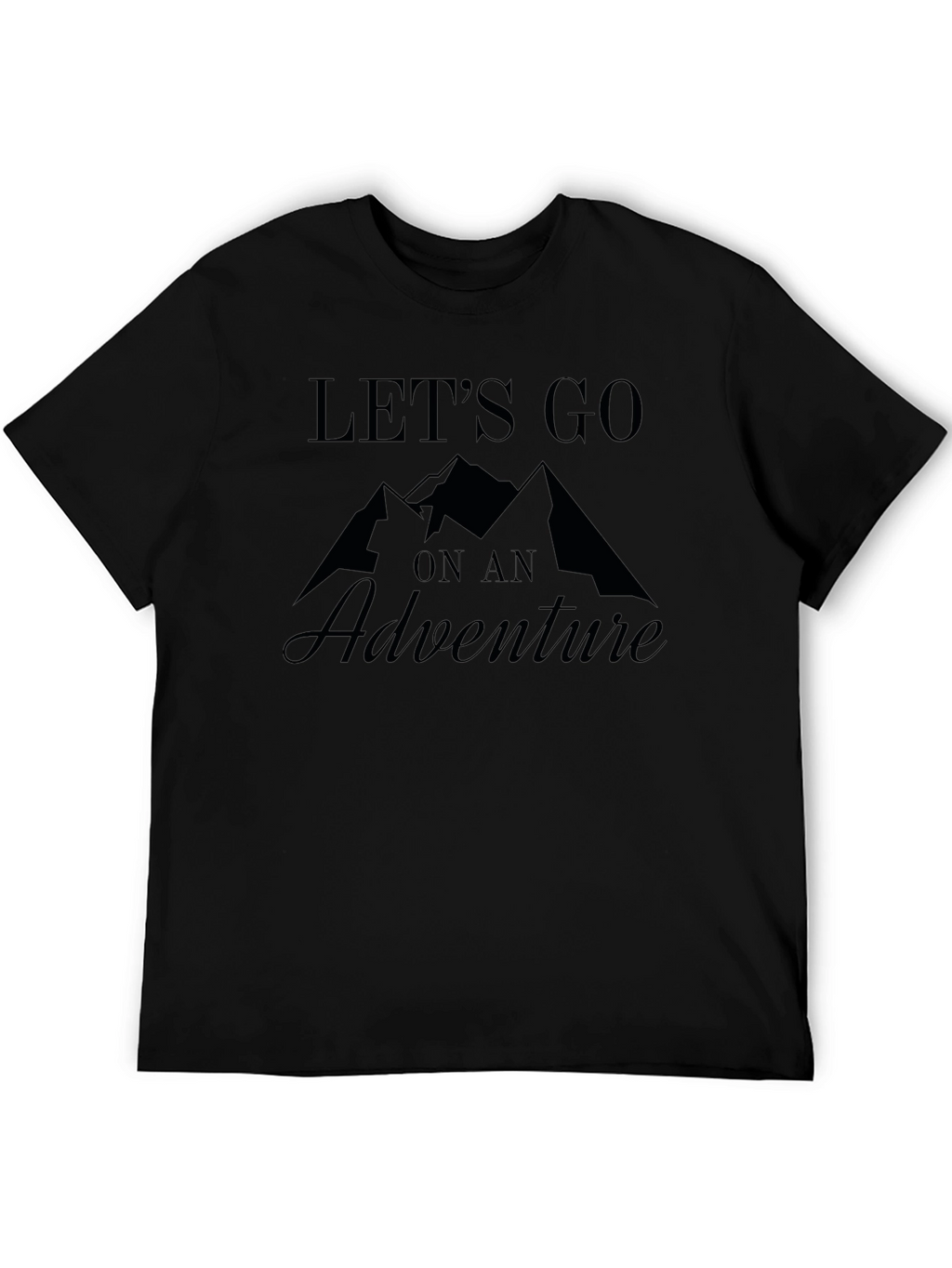 Adventure Awaits Black Graphic Tee