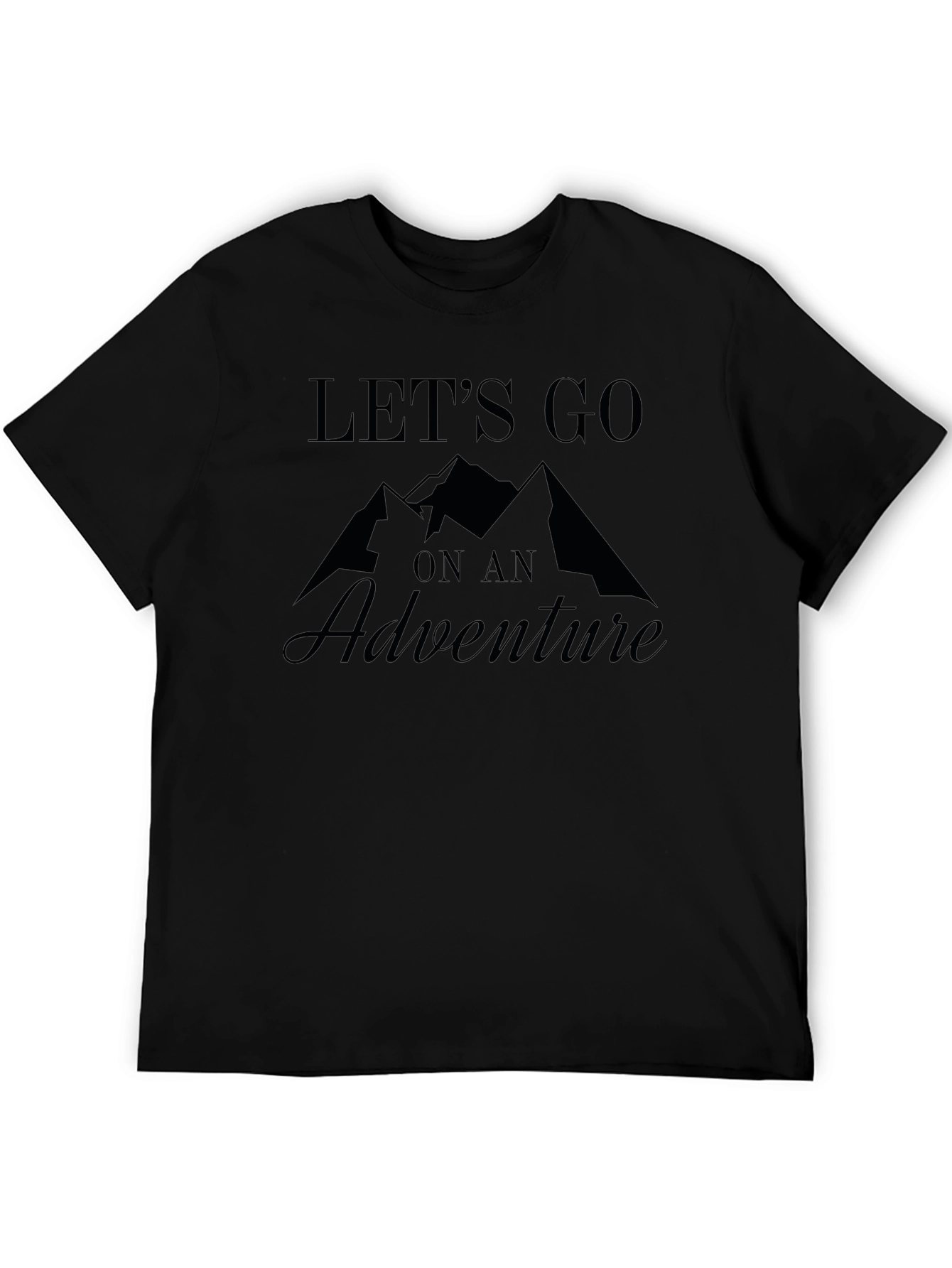 Adventure Awaits Black Graphic Tee