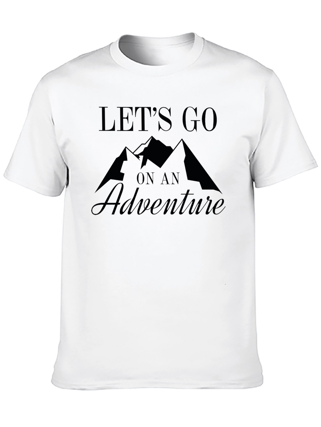 Adventure Awaits Black Graphic Tee