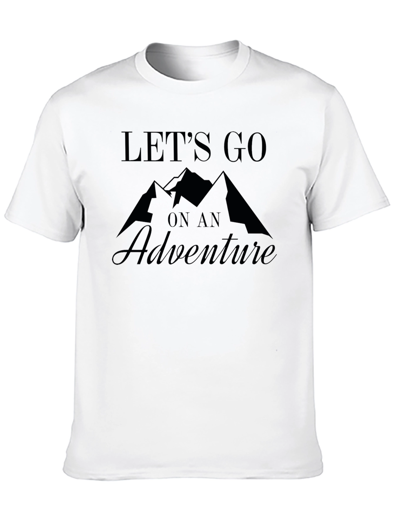 Adventure Awaits Black Graphic Tee
