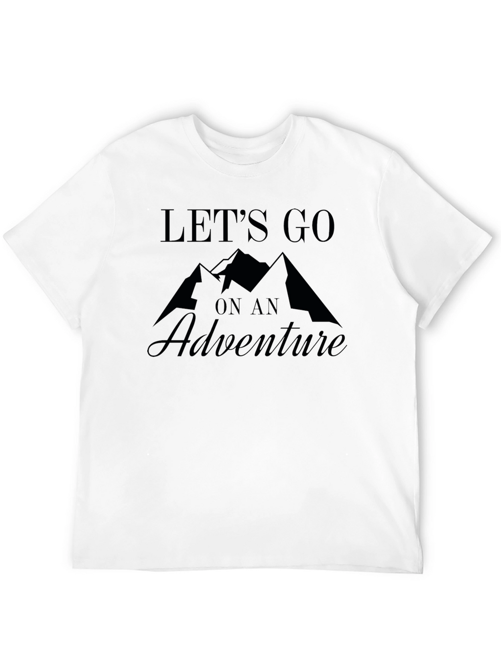 Adventure Awaits Black Graphic Tee