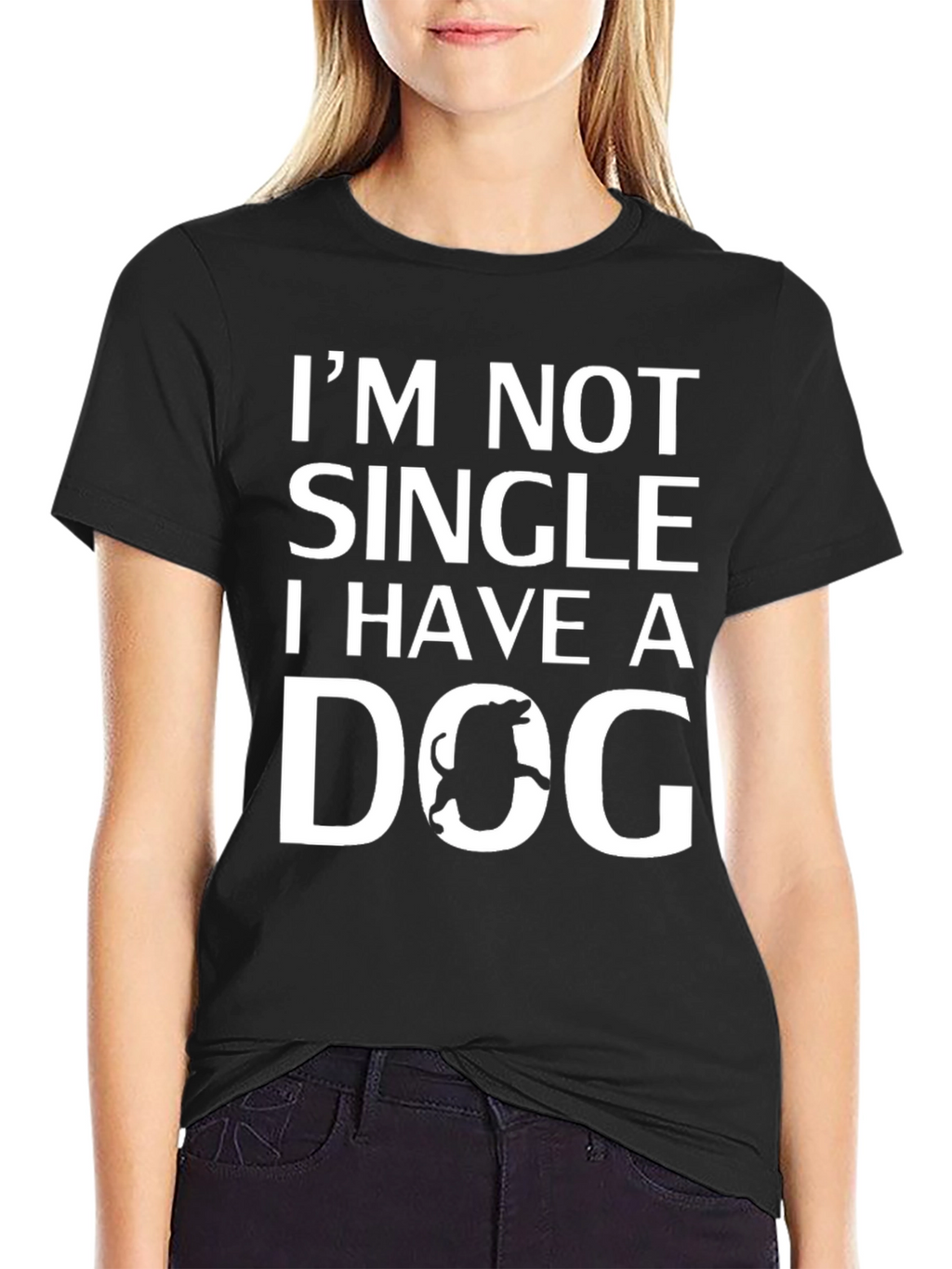 Im Not Single I Have a Dog Graphic T-Shirt