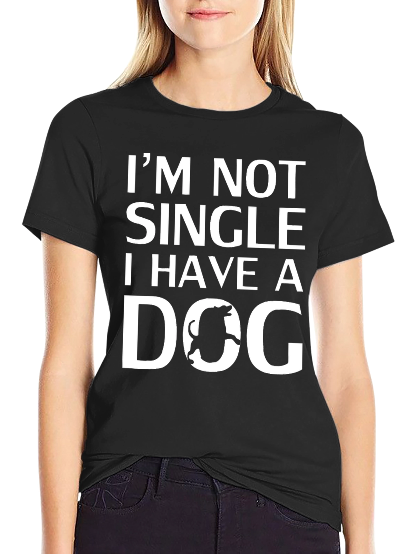 Im Not Single I Have a Dog Graphic T-Shirt