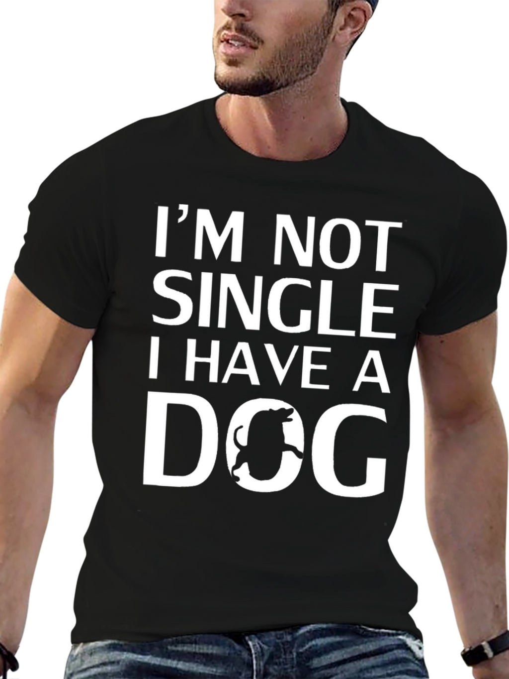 Im Not Single I Have a Dog Graphic T-Shirt