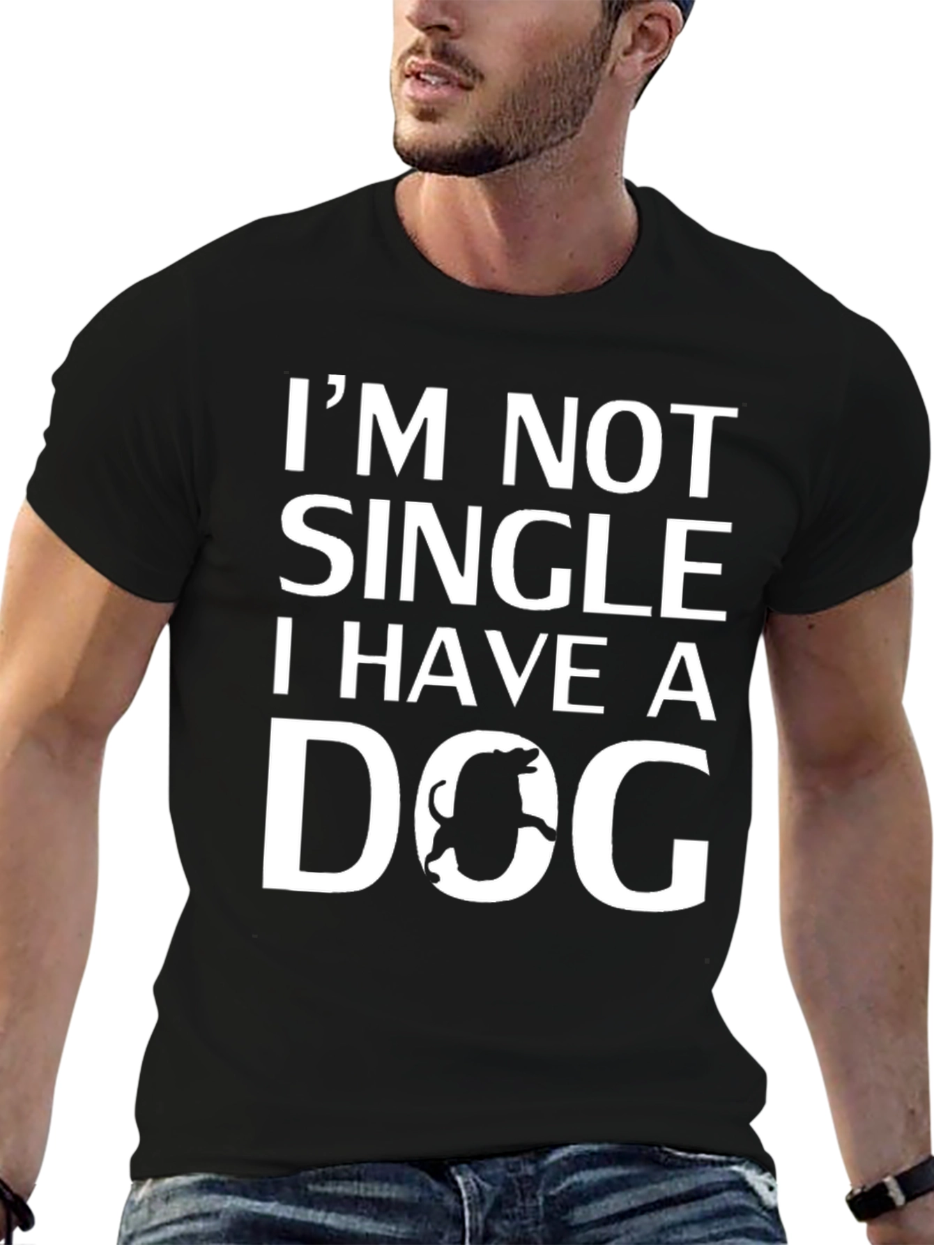 Im Not Single I Have a Dog Graphic T-Shirt