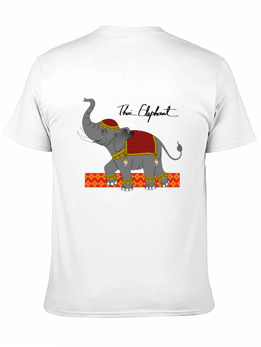 Thai Elephant Graphic Print Tee