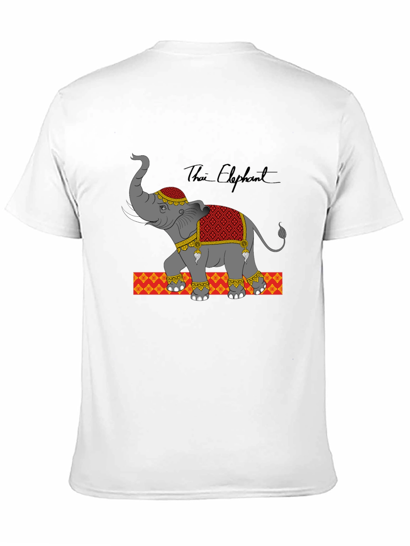 Thai Elephant Graphic Print Tee