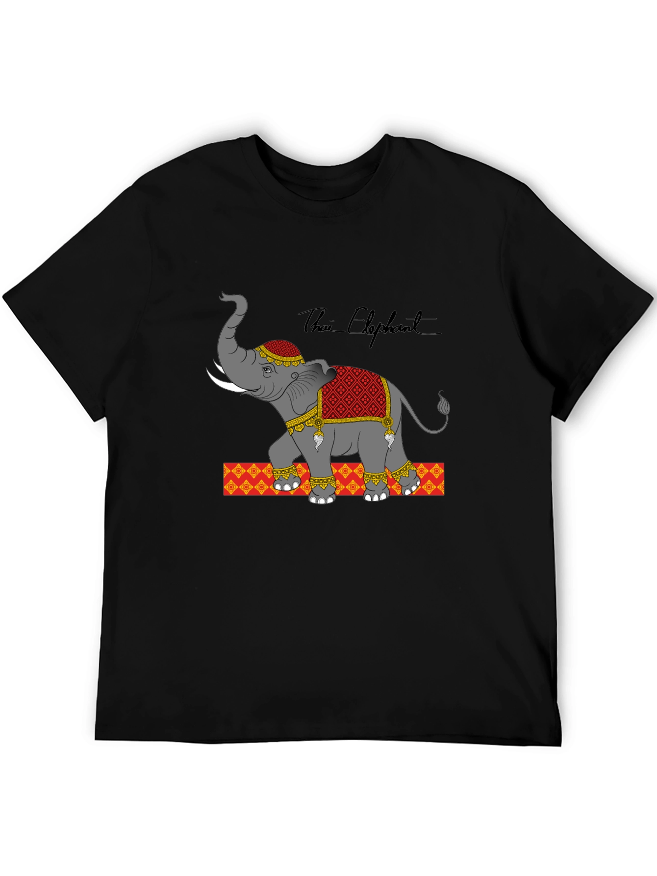 Thai Elephant Graphic Print Tee