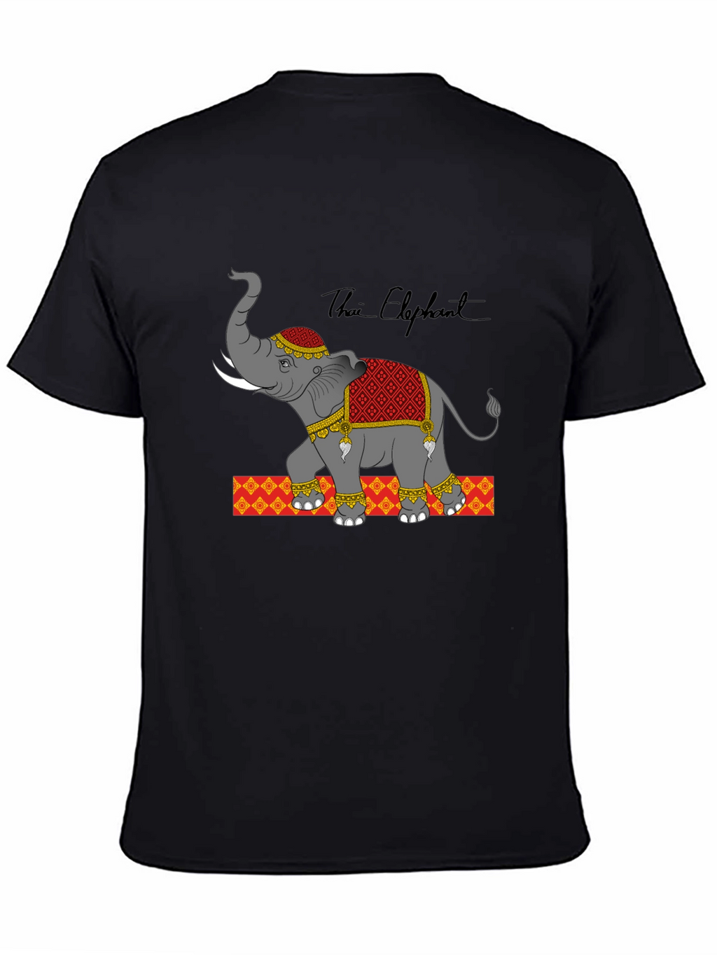 Thai Elephant Graphic Print Tee