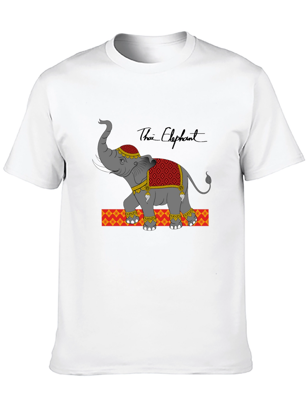 Thai Elephant Graphic Print Tee