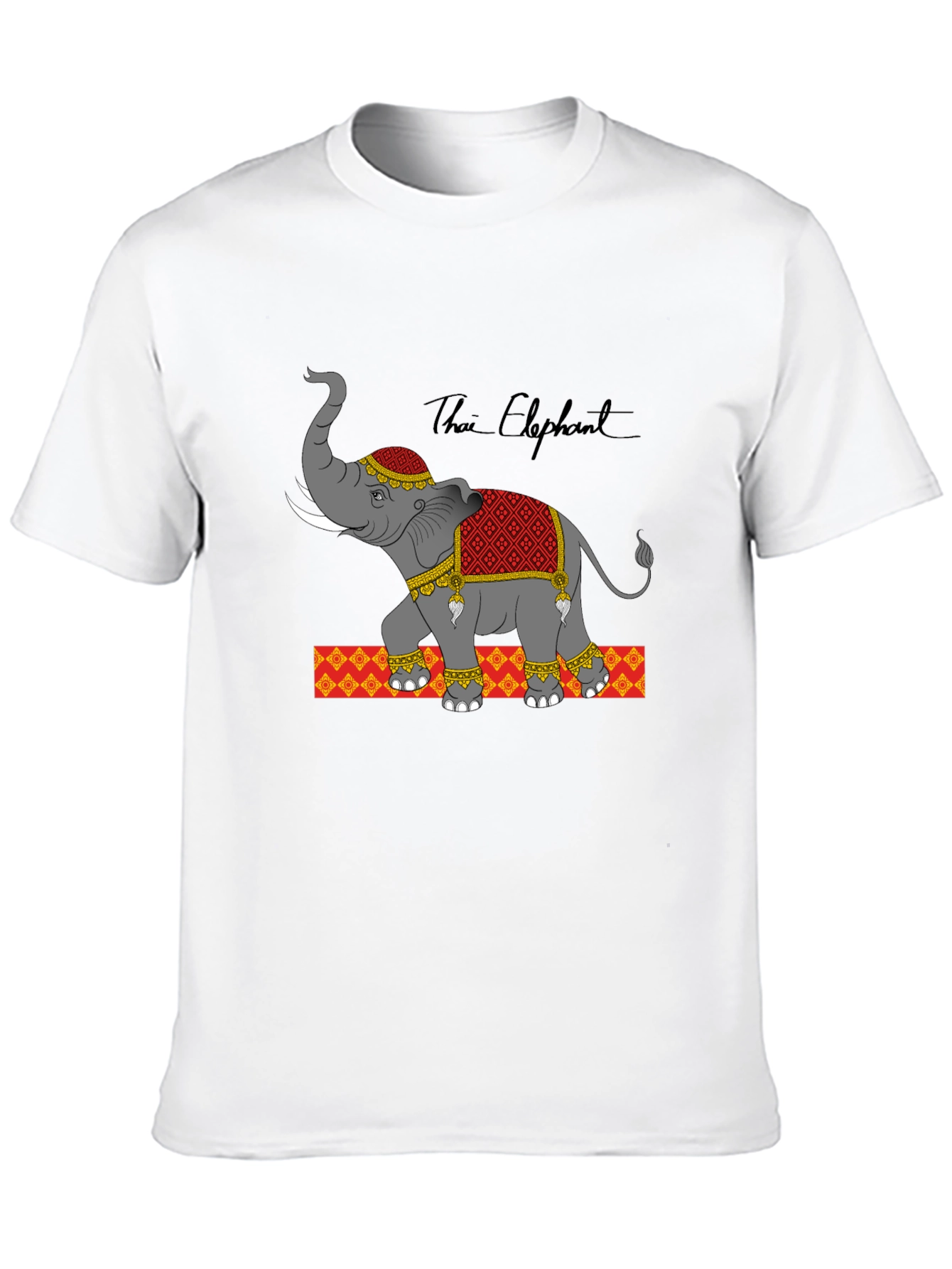 Thai Elephant Graphic Print Tee