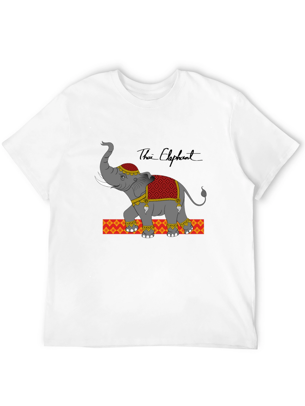 Thai Elephant Graphic Print Tee