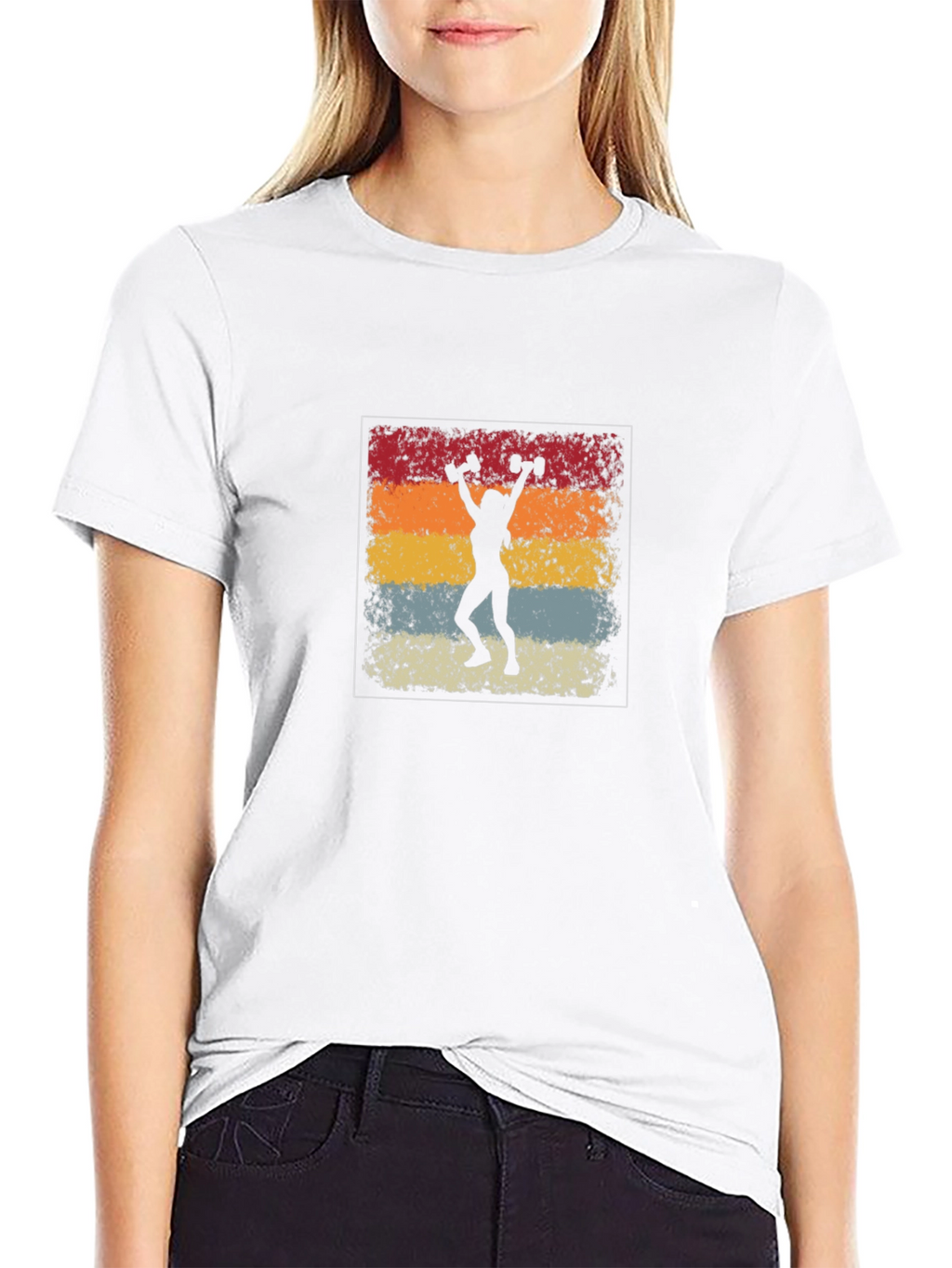 Retro Gym T-Shirt - Weightlifting Design