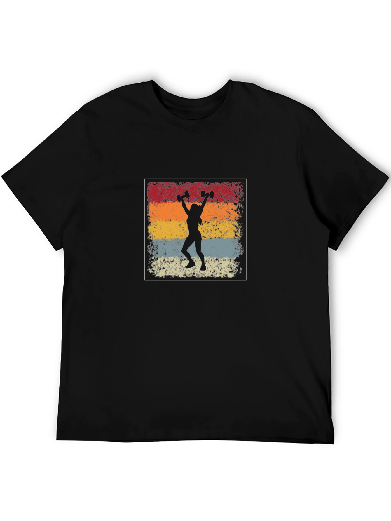 Retro Gym T-Shirt - Weightlifting Design