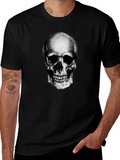 Skull Graphic Black T-Shirt - Edgy Style