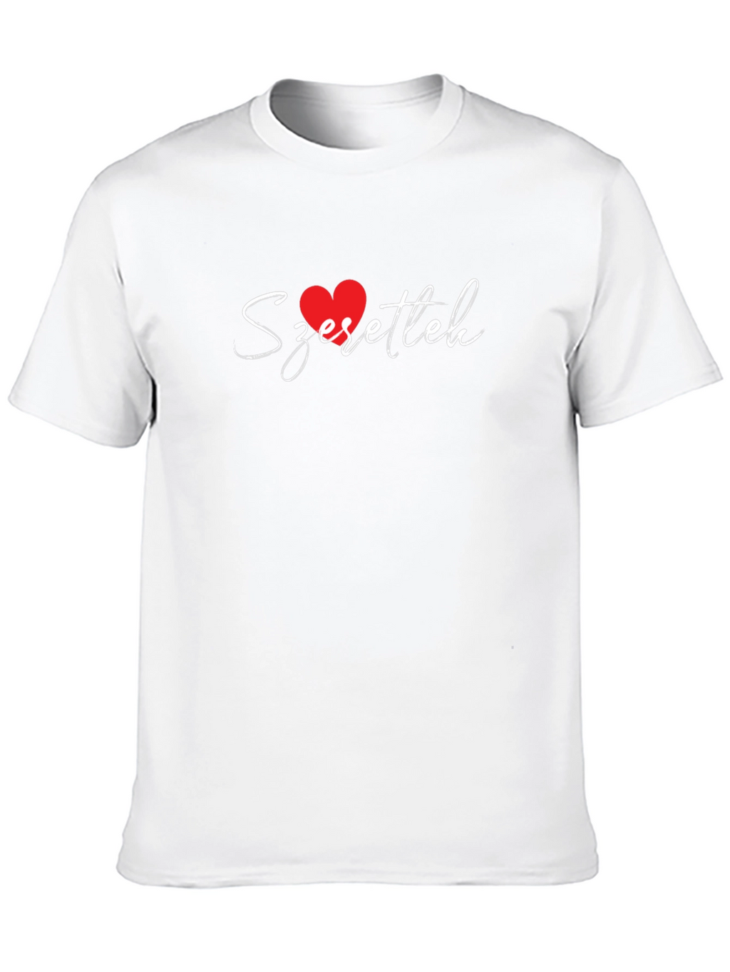 Szerettelek Heart Graphic T-Shirt - Black