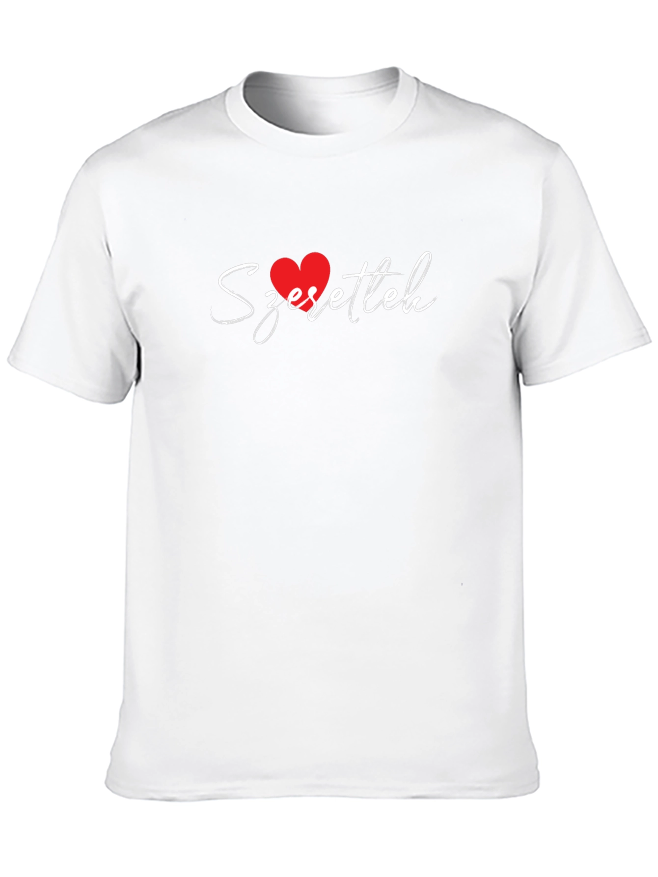Szerettelek Heart Graphic T-Shirt - Black