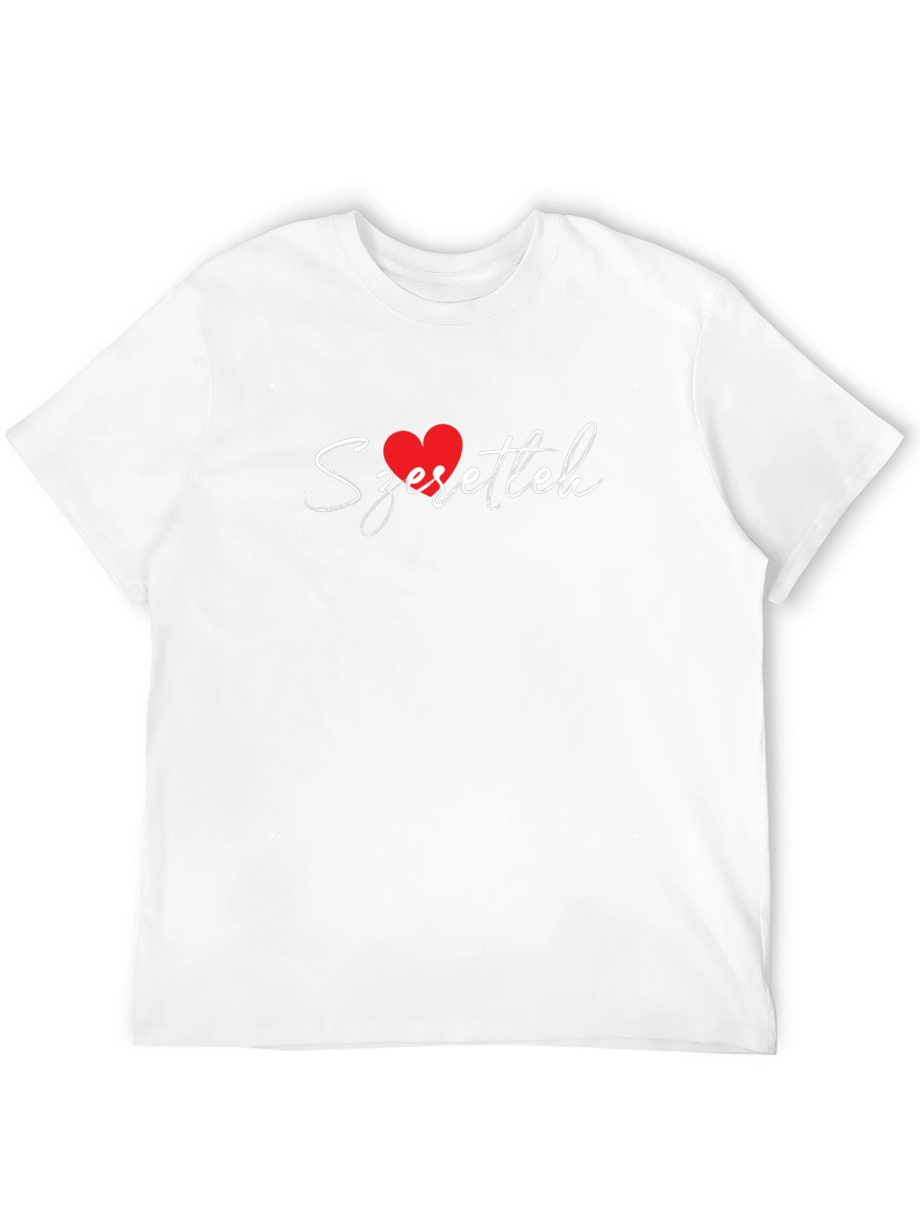 Szerettelek Heart Graphic T-Shirt - Black