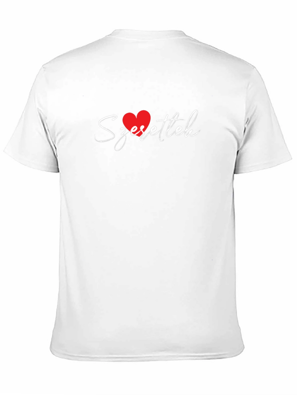 Szerettelek Heart Graphic T-Shirt - Black