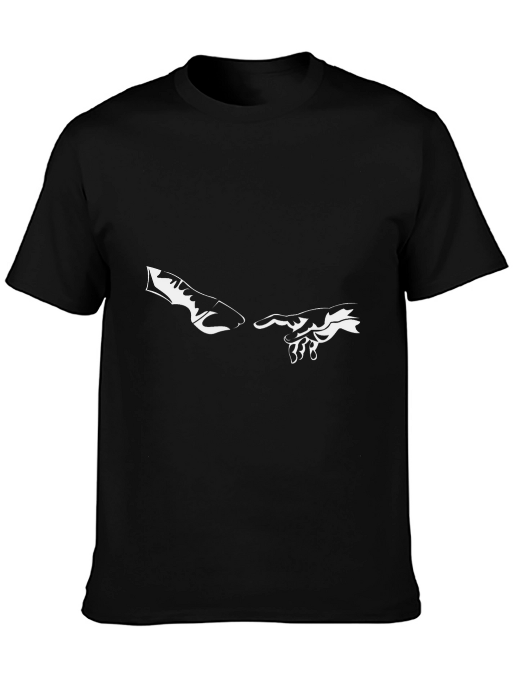 Creation Hands Graphic Black T-Shirt