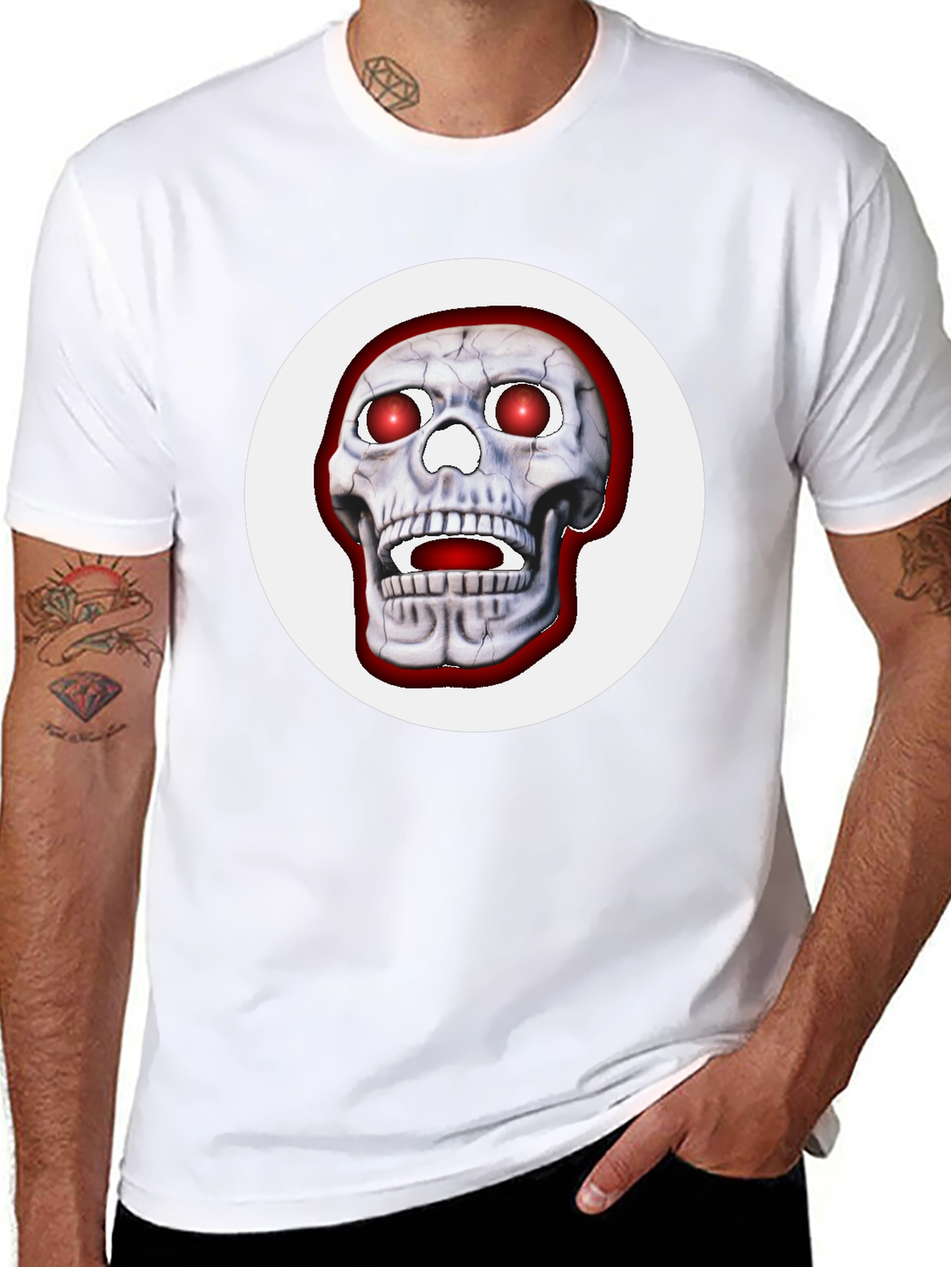 Skull Graphic T-Shirt - Bold Halloween Tee