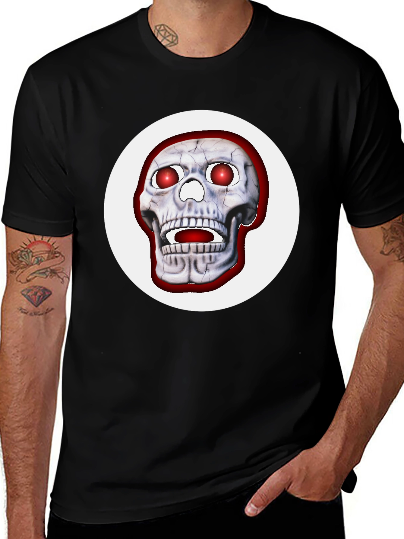Skull Graphic T-Shirt - Bold Halloween Tee