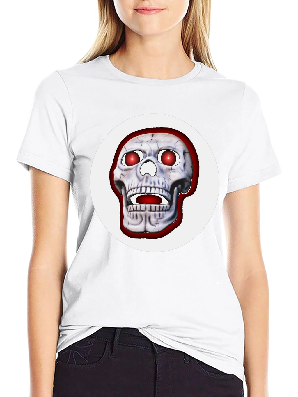 Skull Graphic T-Shirt - Bold Halloween Tee