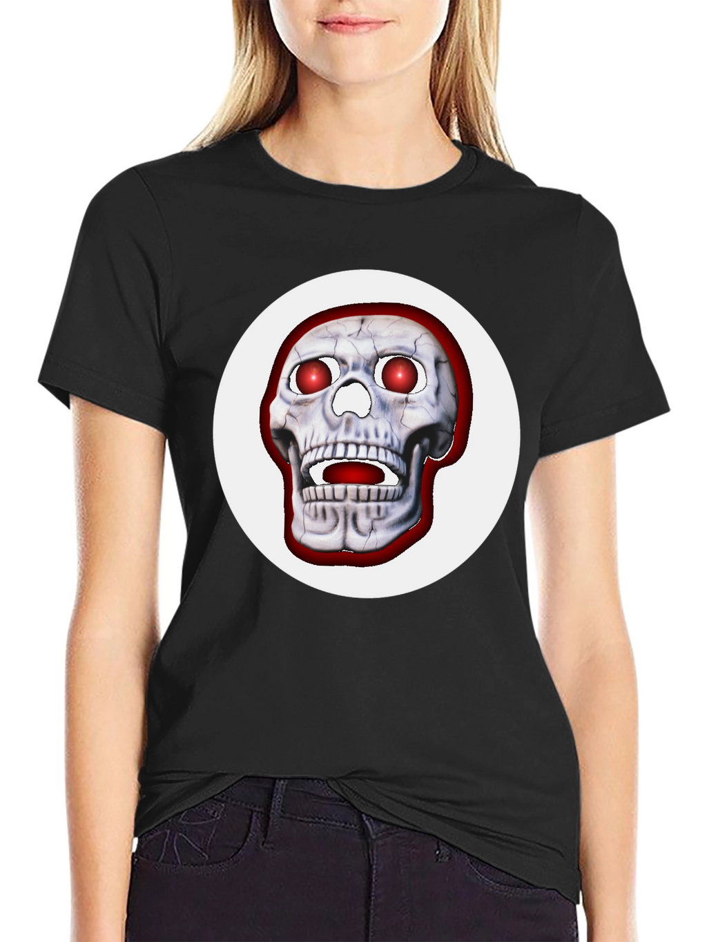 Skull Graphic T-Shirt - Bold Halloween Tee