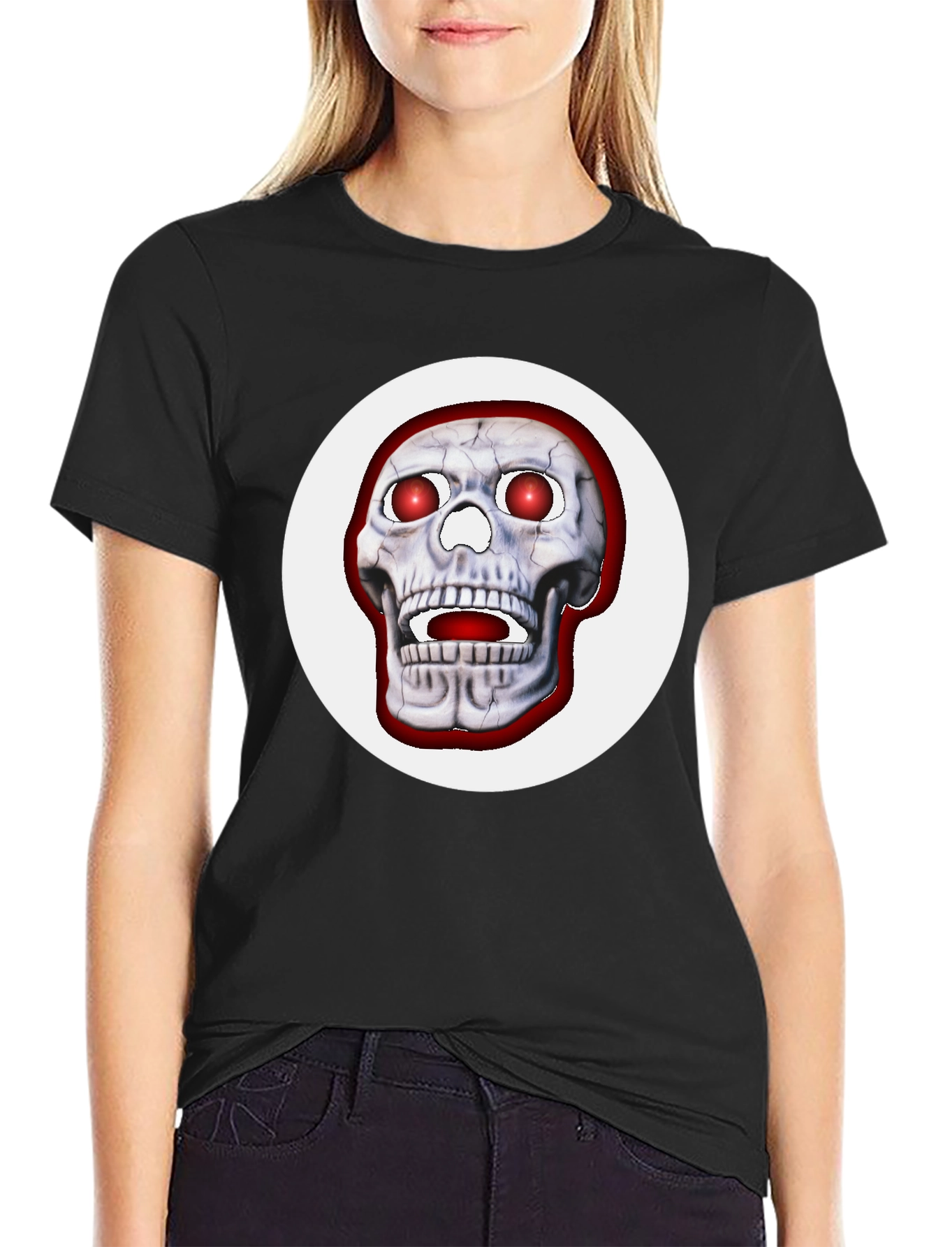 Skull Graphic T-Shirt - Bold Halloween Tee