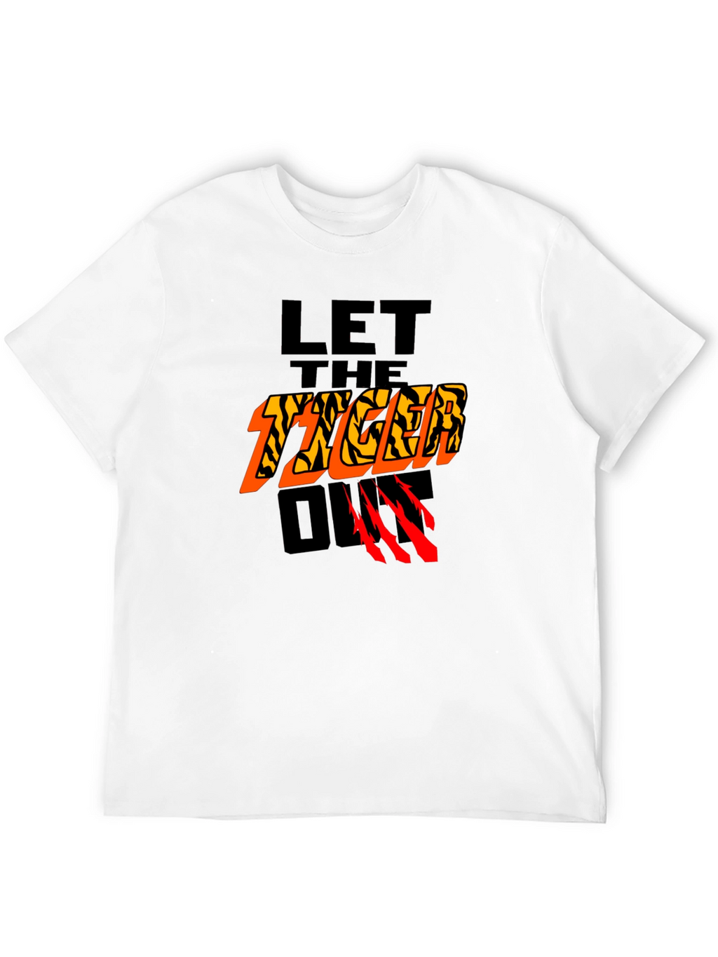 Let The Tiger Out Graphic T-Shirt - Black