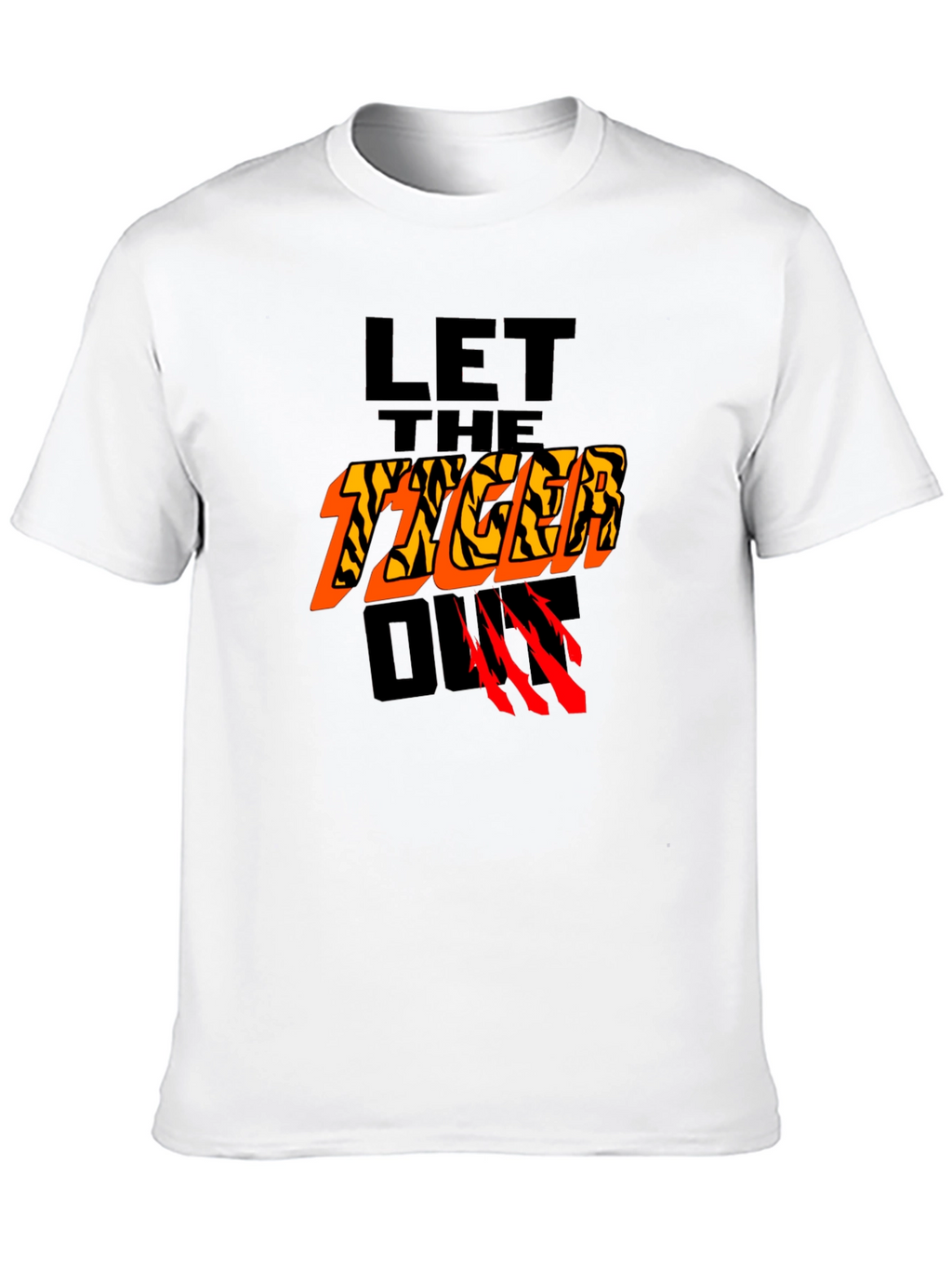 Let The Tiger Out Graphic T-Shirt - Black