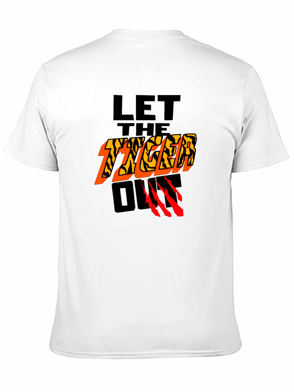 Let The Tiger Out Graphic T-Shirt - Black