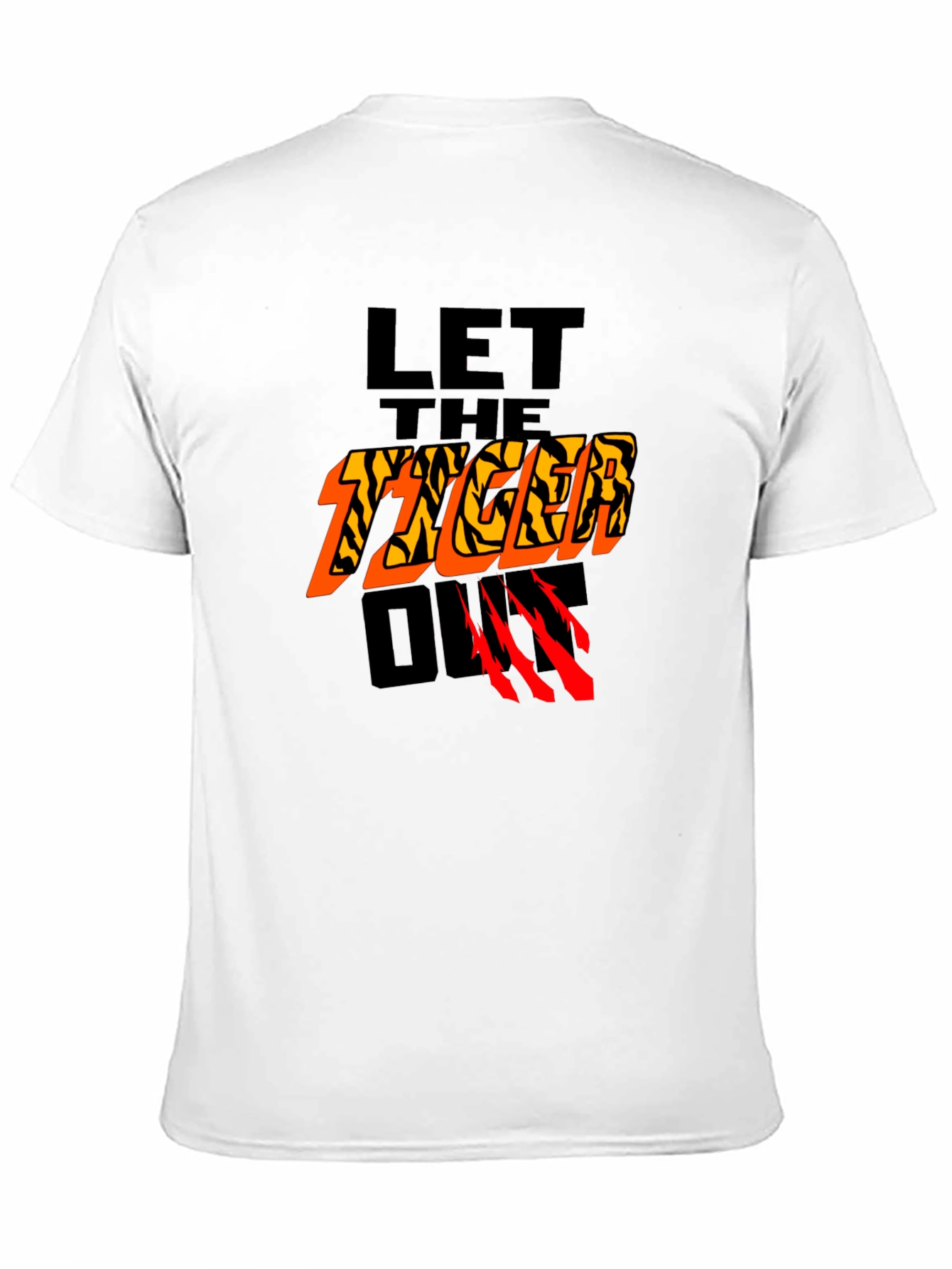 Let The Tiger Out Graphic T-Shirt - Black