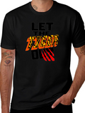 Let The Tiger Out Graphic T-Shirt - Black
