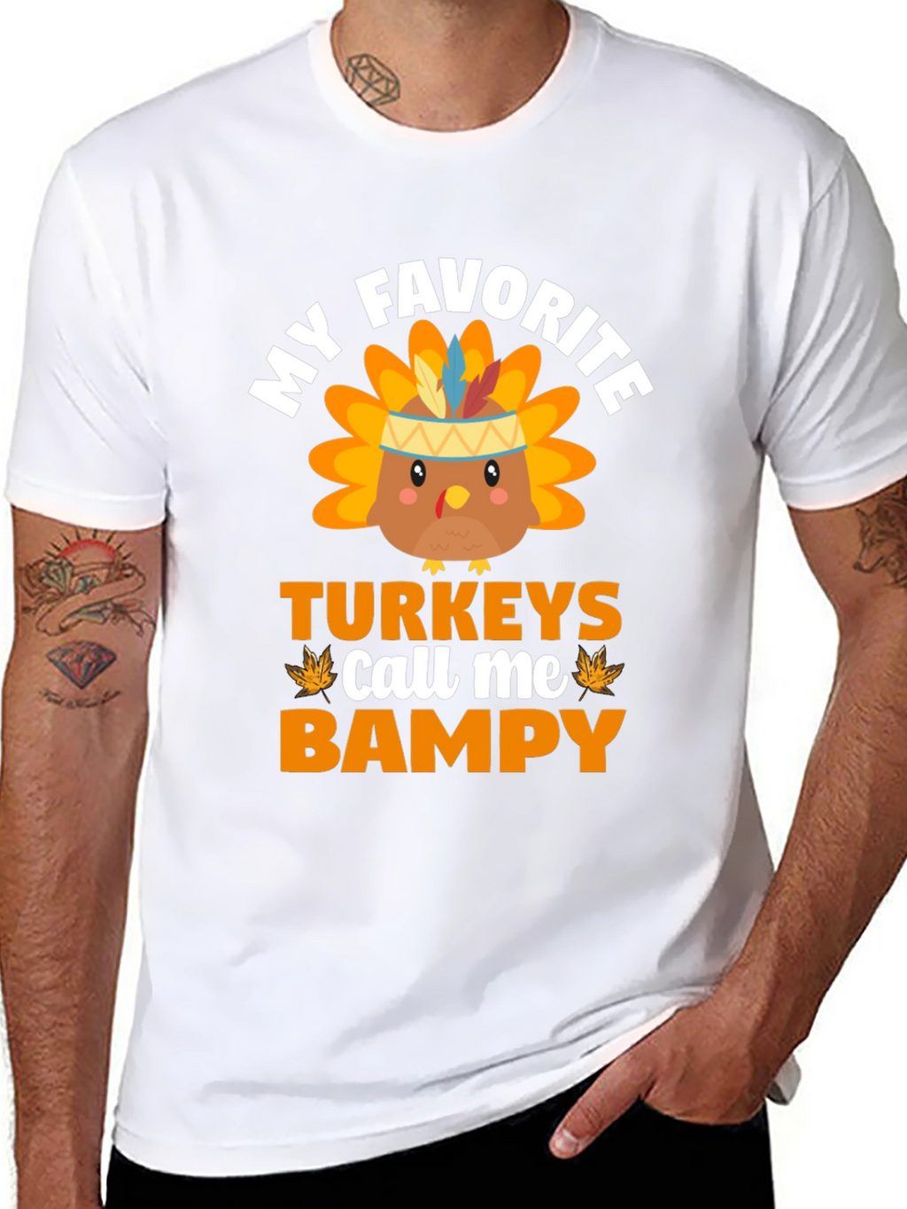 My Favorite Turkeys Call Me Bampy T-Shirt