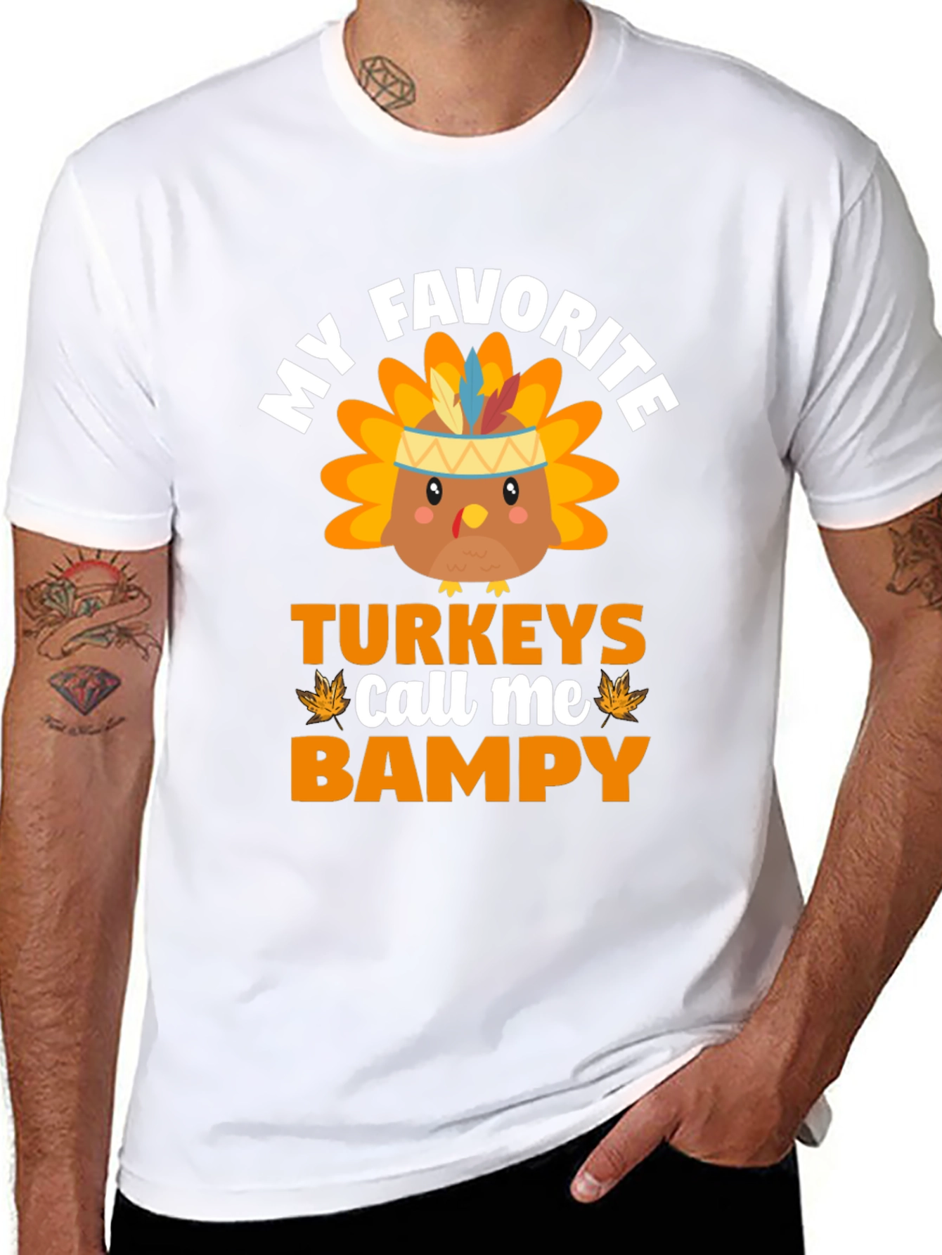 My Favorite Turkeys Call Me Bampy T-Shirt